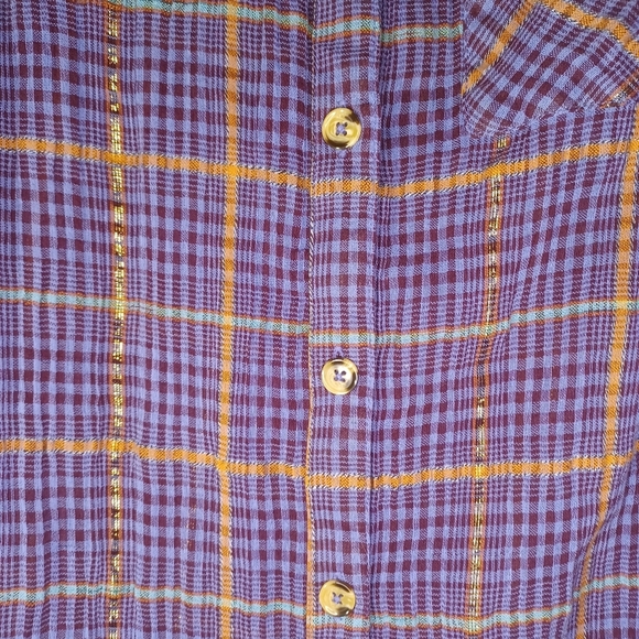 Free people long sleeve violet combo shirt NWT - Picture 3 of 8